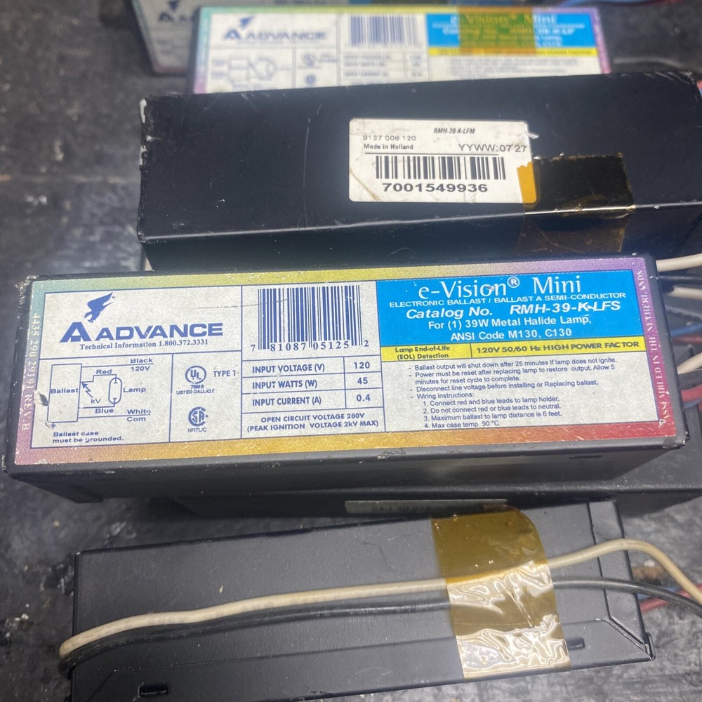 Advance RMH39KLFS 39w MH ballast