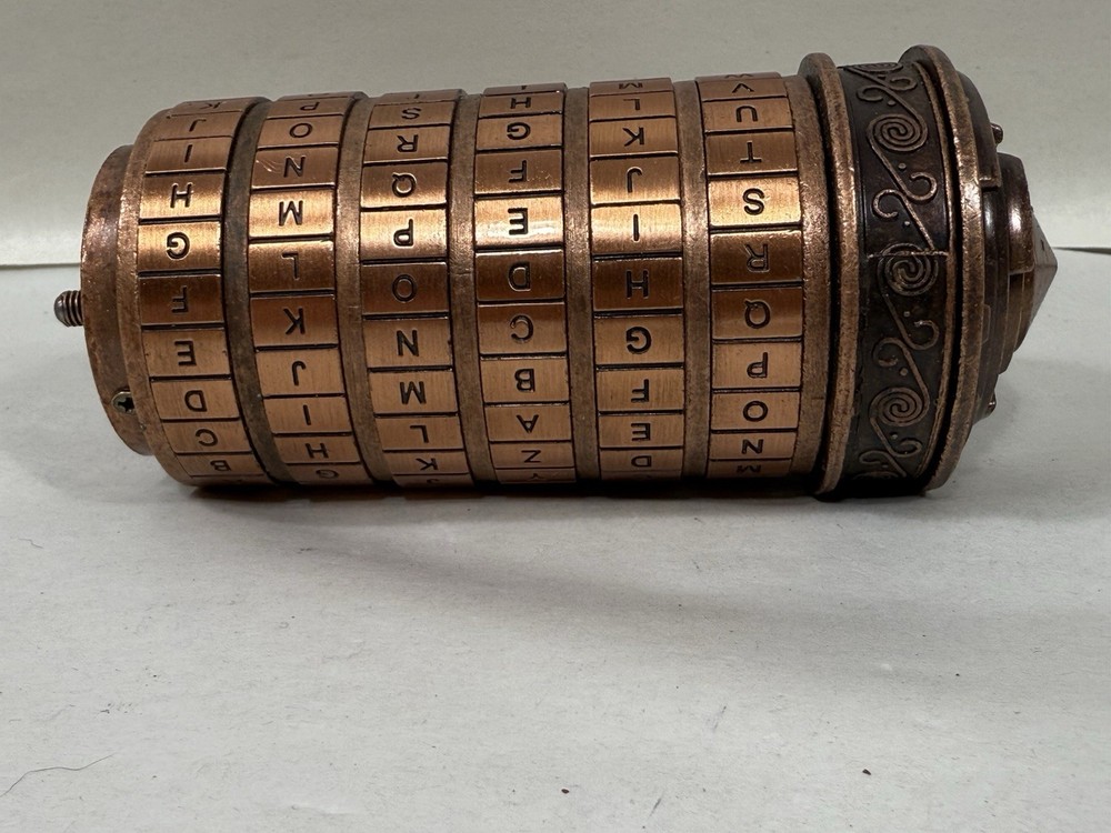 Da Vinci Code Copper Cryptex Incomplete As Is
