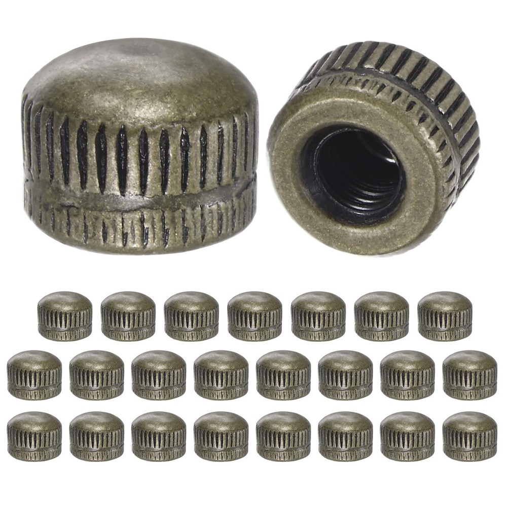 M METERXITY 25-Pack Threaded Cap Nuts, M5x11mm Screw Caps for Light Fixture, ...