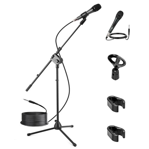Dynamic Microphone and Tripod Stand-Height Microphone and Tripod Stand Arm Mic