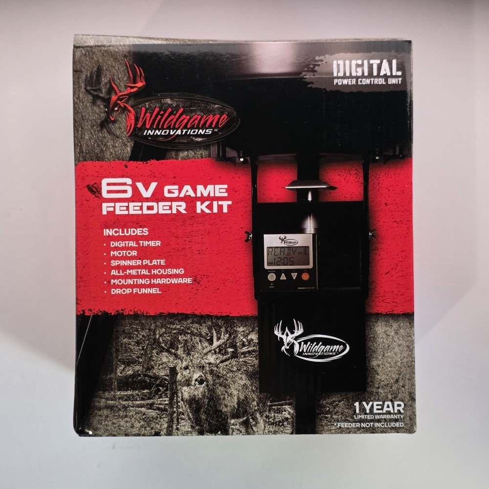 Wildgame Innovations 6V Game Feeder Kit Digital Power Control Unit Black