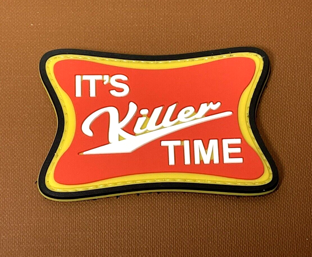 Tactical PVC Patch - It's Killer Time PVC Patch - Hooked Backed Morale Gun Patch