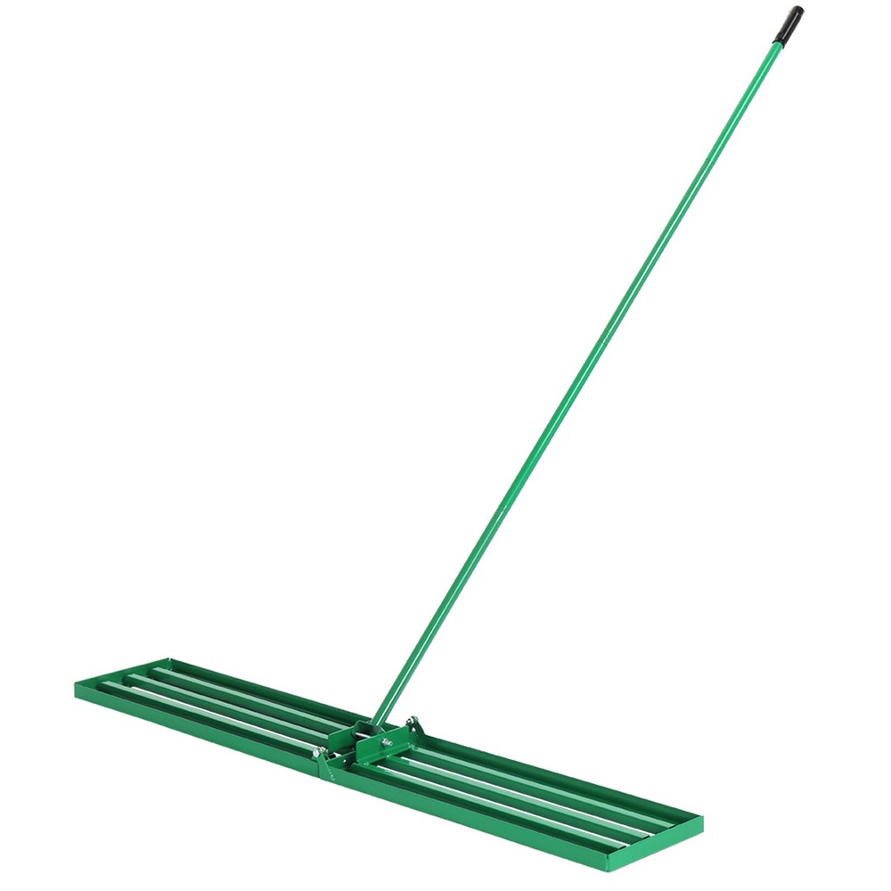 Lawn Leveling Rake, 36*9.8*75inch, Heavy-Duty Iron Construction, Multi-tasker