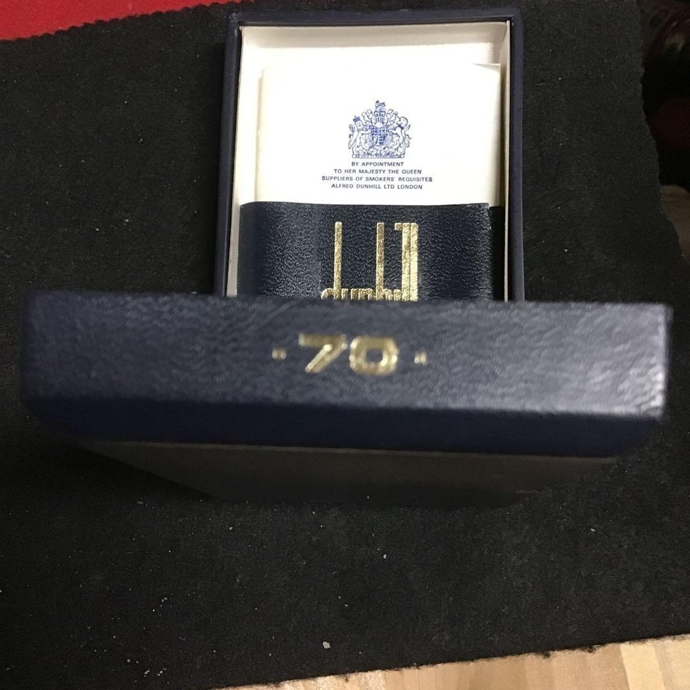 Overhauled Dunhill Rollagas lighter 70 silver with box