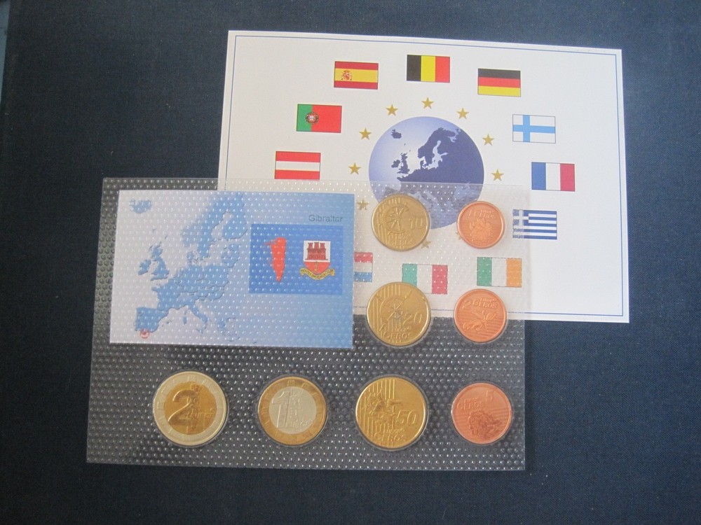 Gibraltar KMS 2006 Euro Samples Certificate Rare