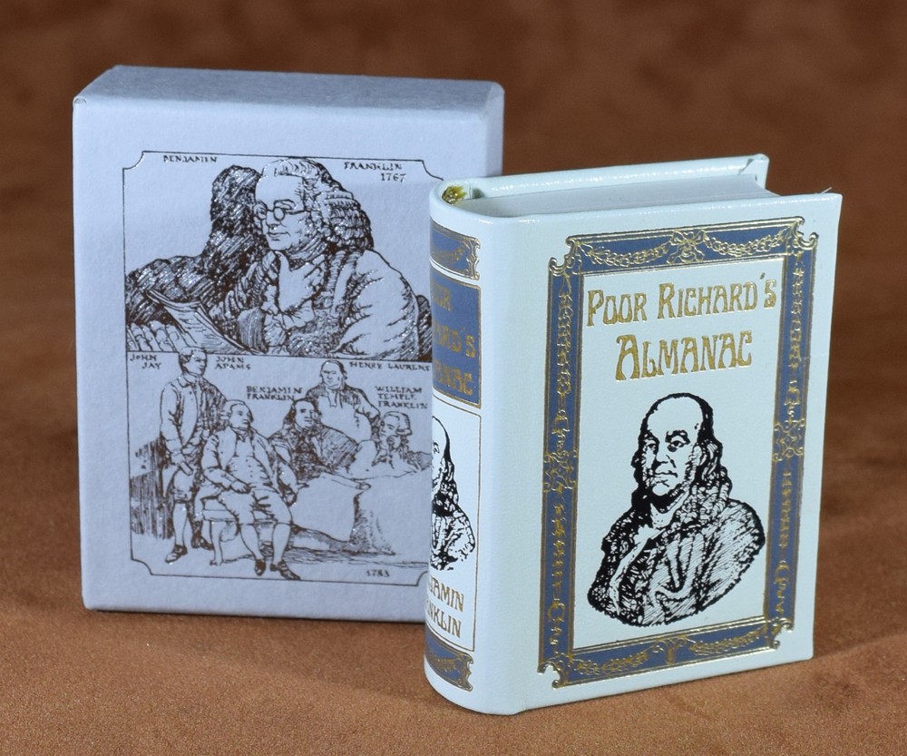 MINIATURE BOOK  Benjamin Franklin  POOR RICHARD´S ALMANAC