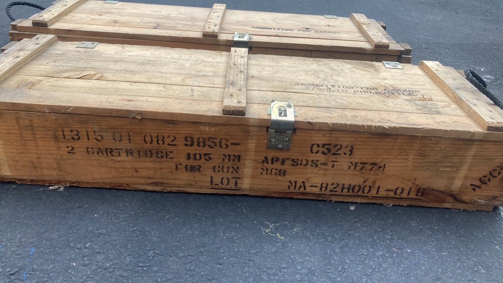 wooden ammunition crates