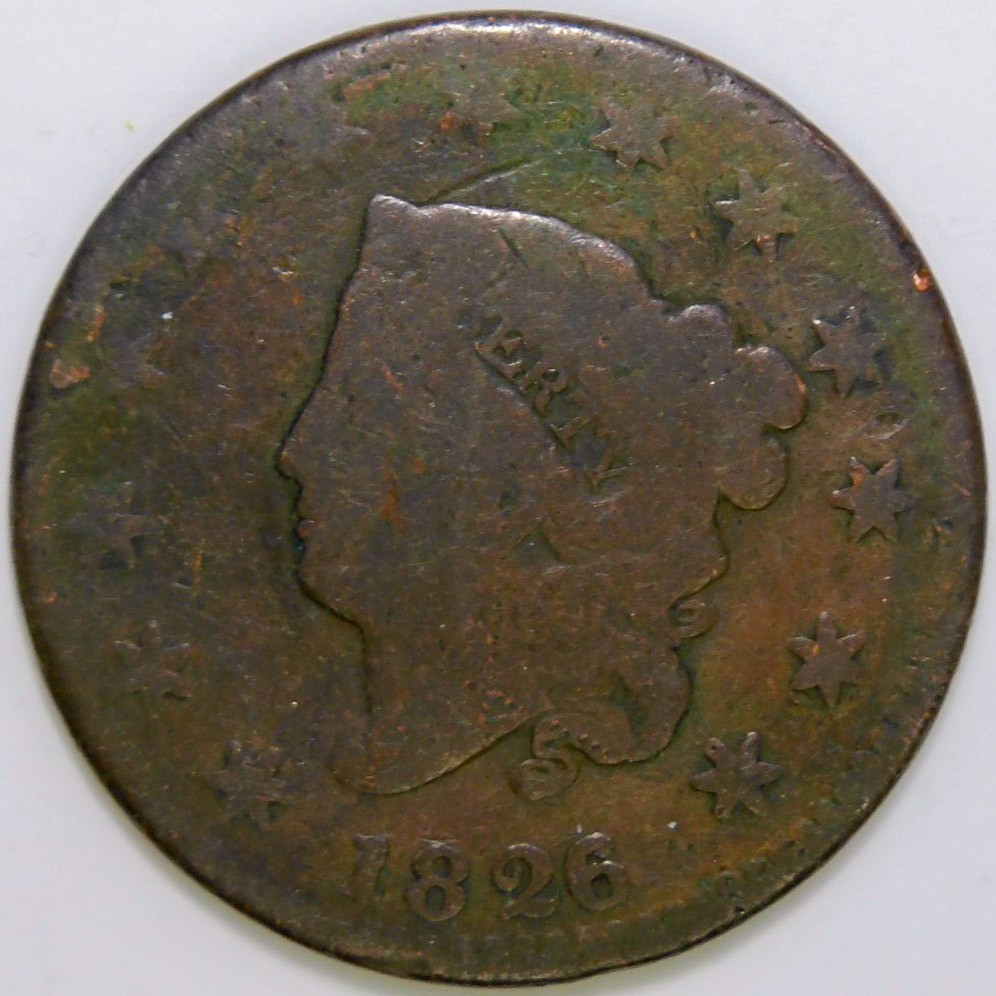 1826 Coronet Head Large Cent G k367