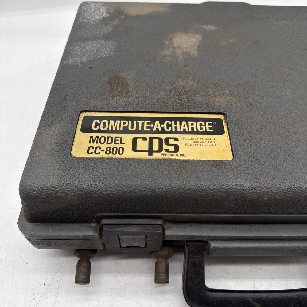 COMPUTE-A-CHARGE MODEL CC-800 Automatic Refrigerant Charging