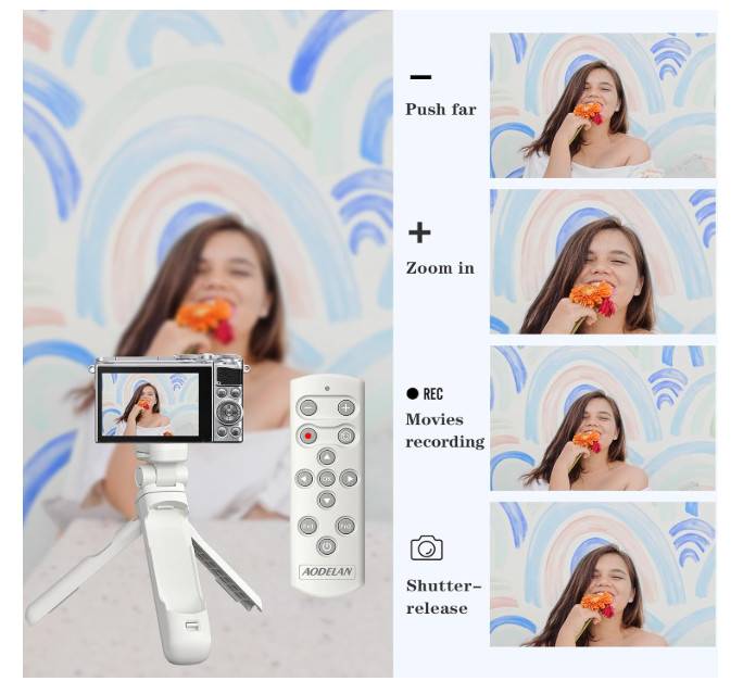 Wireless Camera Remote Control Shooting Grip Tripod for Nikon - Shutter Release