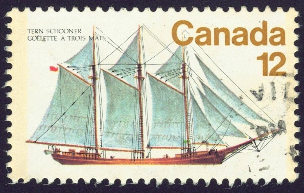 Canada sc#745 Sailing Vessels: Tern Schooner, Used