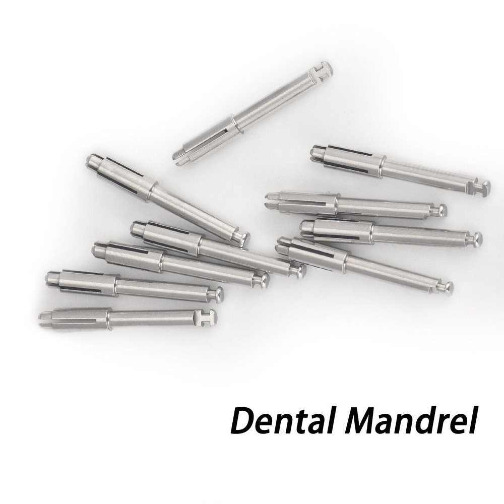 10 Pcs Dental Flexi Disc Mandrel Fit Soflex For Sof-Lex Pop-On Polishing Disc