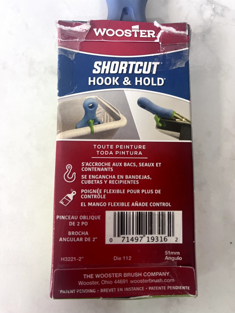 2 In. Shortcut Hook & Hold Polyester Angle Sash Brush
