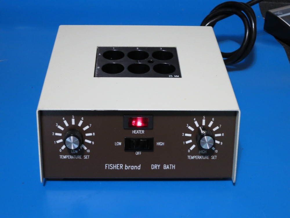 Fisher brand Dry Bath - Tested working with Six Sample Heating Block