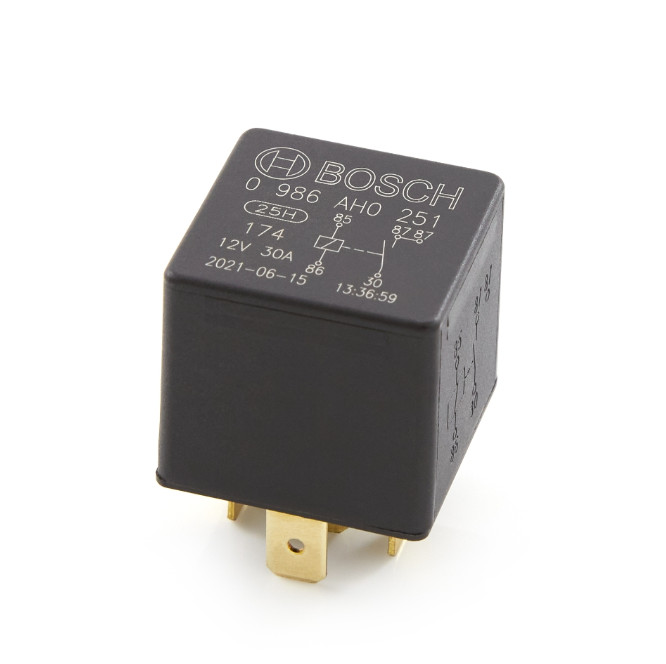 Bosch 0332019151/ 0 986 AH0 251 12VDC Mini Relay, SPST, 30A