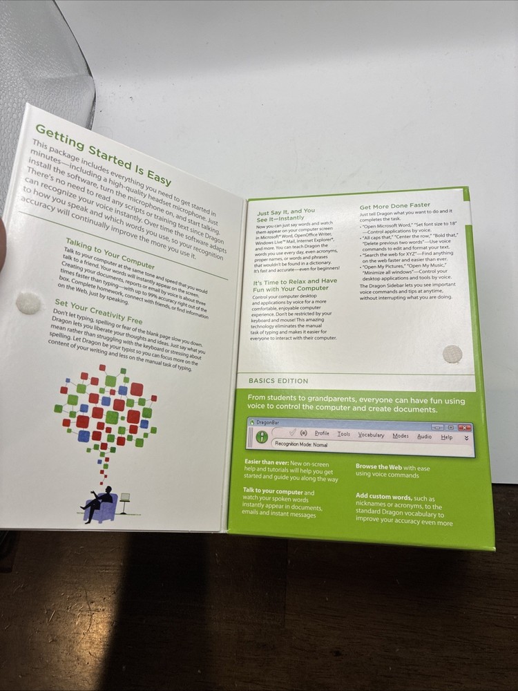 Dragon NaturallySpeaking Speech Recognition Software Basics Version 11 By Nuance