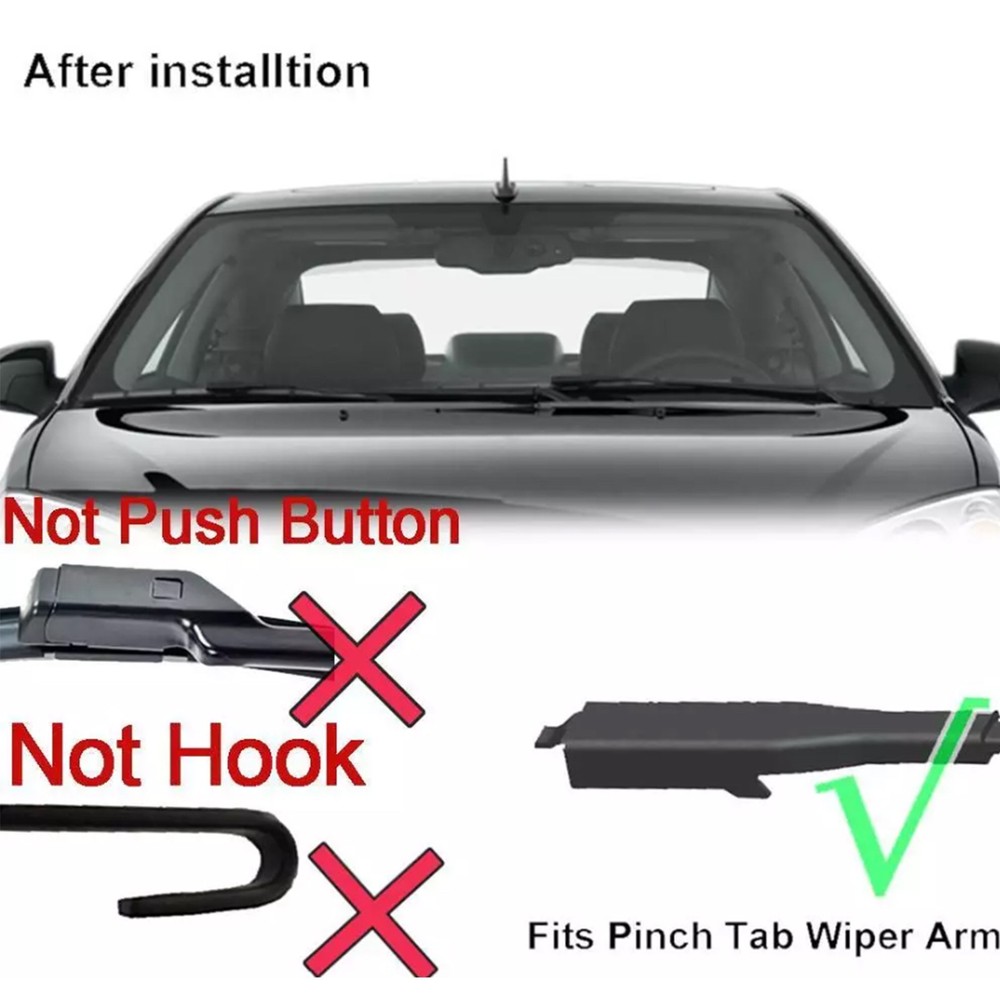 2Pcs Front Windshield Wiper Blades For Buick Enclave MK1 2012 - 2017 24"21"