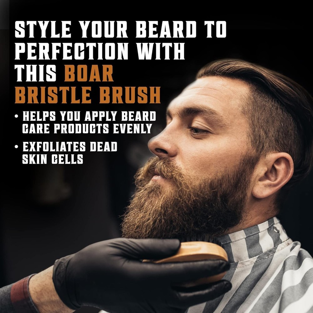 Viking Revolution Beard Comb & Brush Set for Men &