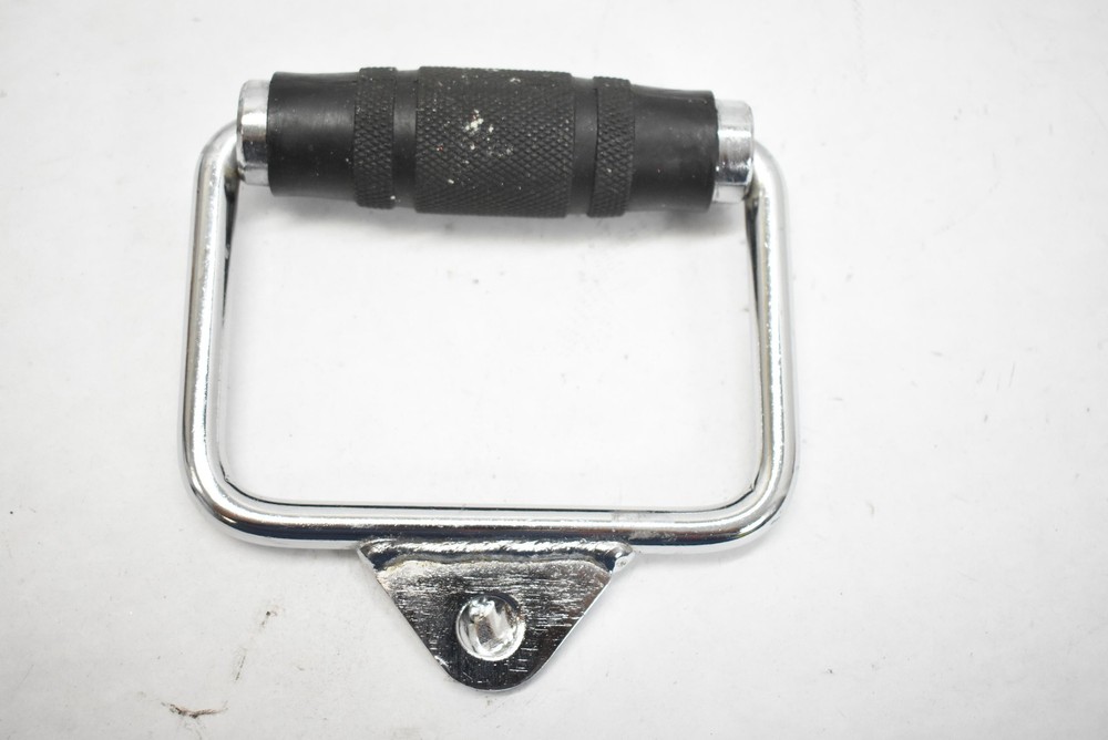 CAP Barbell Stirrup Handle 4.5in Cable Attachment Black Rubber Grip Gym Training