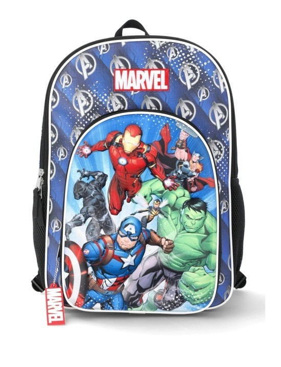 Marvel Avengers Boys 17" Tech Backpack, Hulk Light-Up School Bag With Keychain