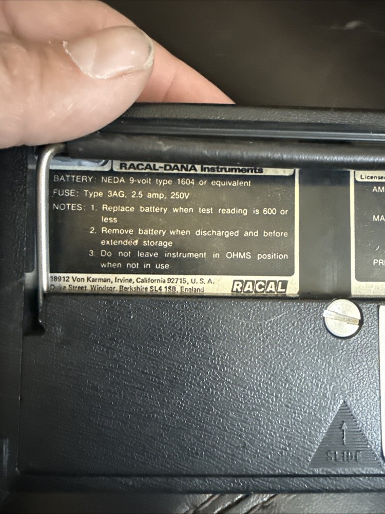 Vintage Racal Dana Instruments Danameter Model 2000a Powers On