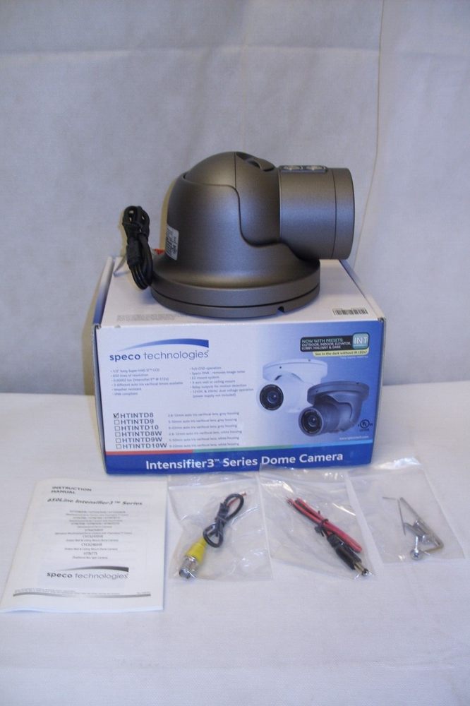 SPECO Intensifier 3 Turret Dome Mount Vandal Proof Surveillance Camera HTINTD8