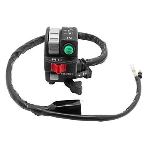 Handlebar Control Switch Button Start Stop Headlight Override for Kawasaki