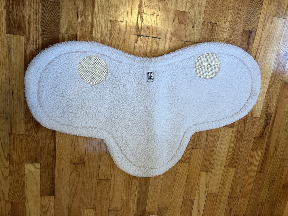 White Fitted English Saddle Pad - Wilkers