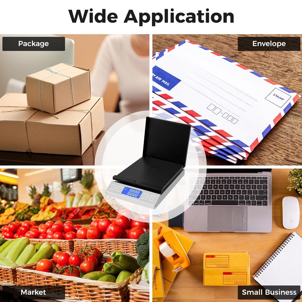 Digital Shipping Postal Scale, Mail Scale, Postage Scale for Packages 66lb/0.1oz