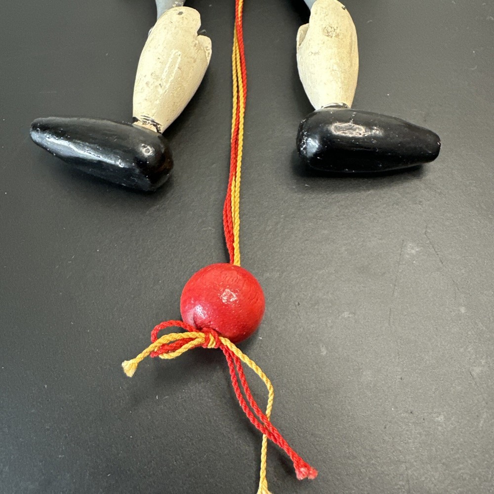 Austrian-Style Puppet Christmas Vintage Wooden Pull String Soldier