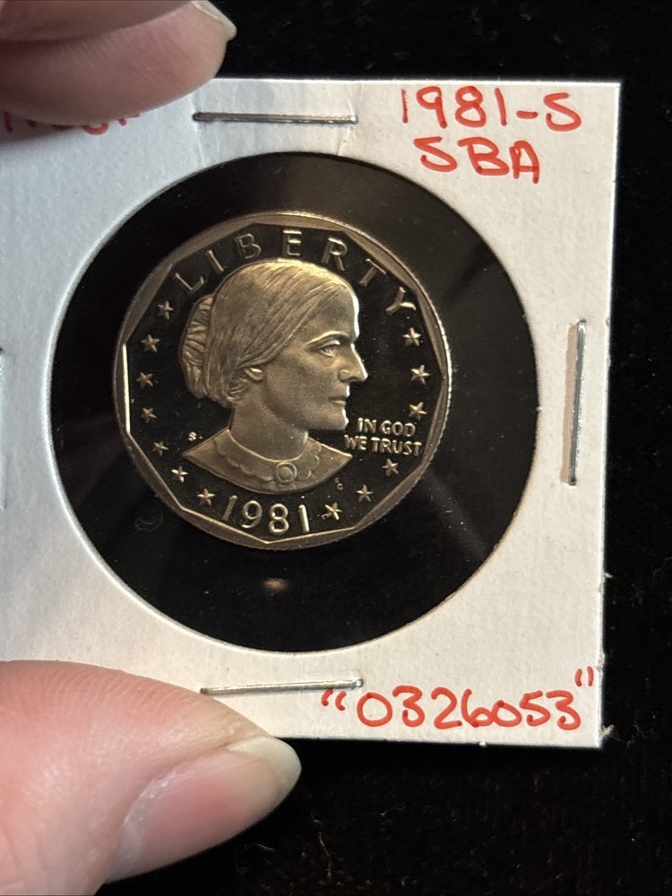 1981 S Susan B Anthony Dollar Proof “0326053” SBA $1