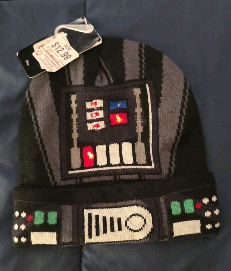 Darth Vader Lights Up Winter Beanie Hat