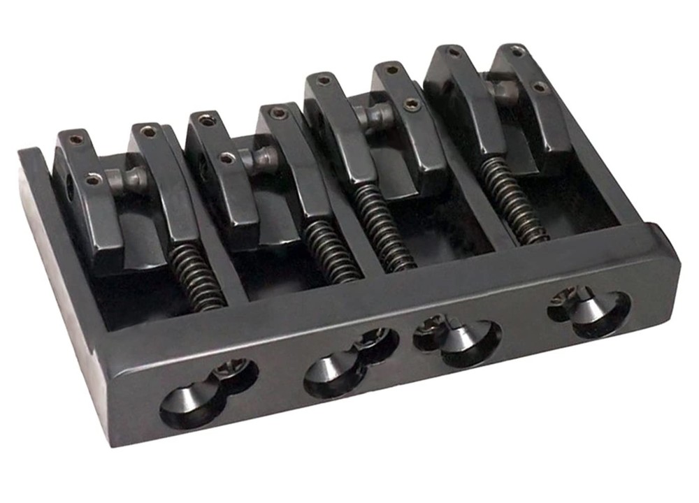 Vintage 4 String Bass Bridge Tailpiece A-style Roller Saddle Bridge Load or Stri
