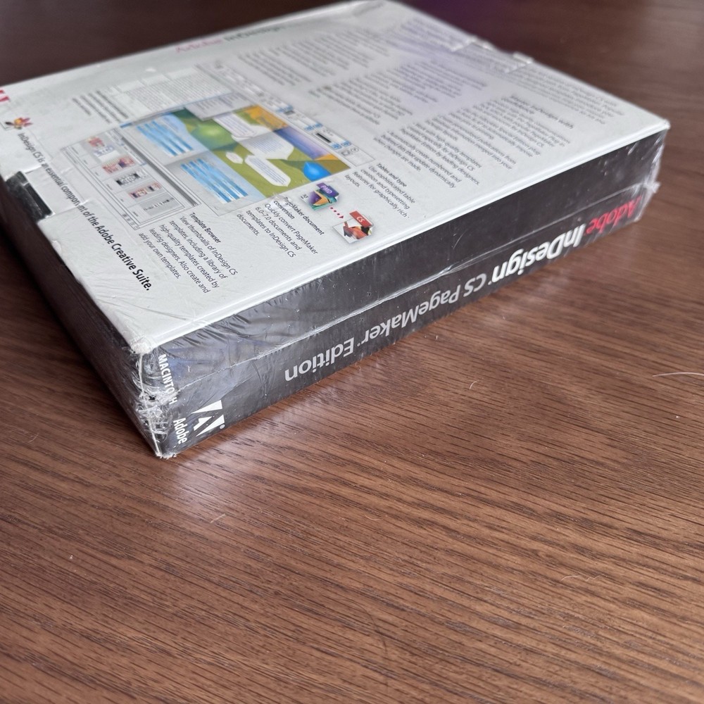 Adobe InDesign CS PageMaker Ed. Software Mac Computer NEW Macintosh In Design