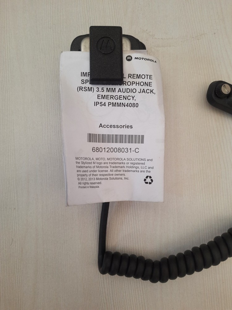MOTOROLA PMMN4080A IMPRES REMOTE SPEAKER MICROPHONE