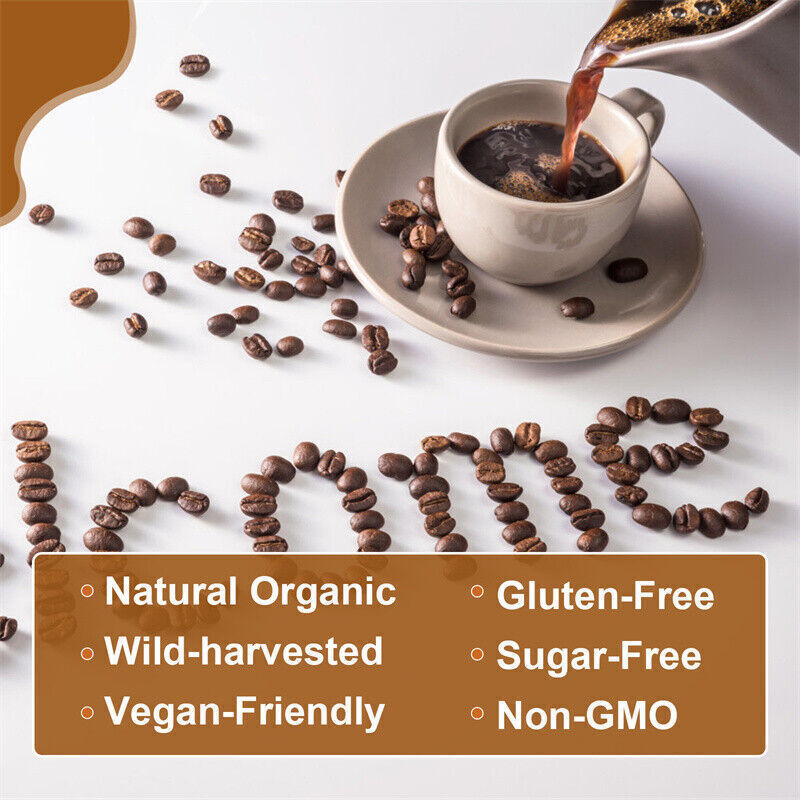 2-Pack Mushroom Coffee with Lion’s Mane & Chaga – Brain, Focus & Immune Support