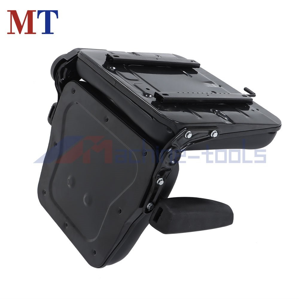 Universal Fold Down Forklift Seat With Adjustable Angle Back And Slide & Armrest