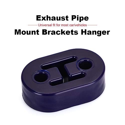 Universal 4PCS PolyUrethane Exhaust/Muffler Rubber Short Hanger Insulator Blue