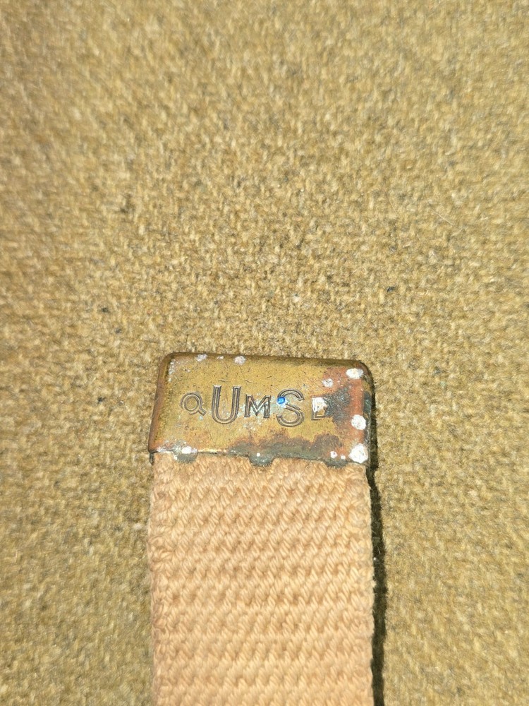 WWI USMC Khaki Webbing Belt