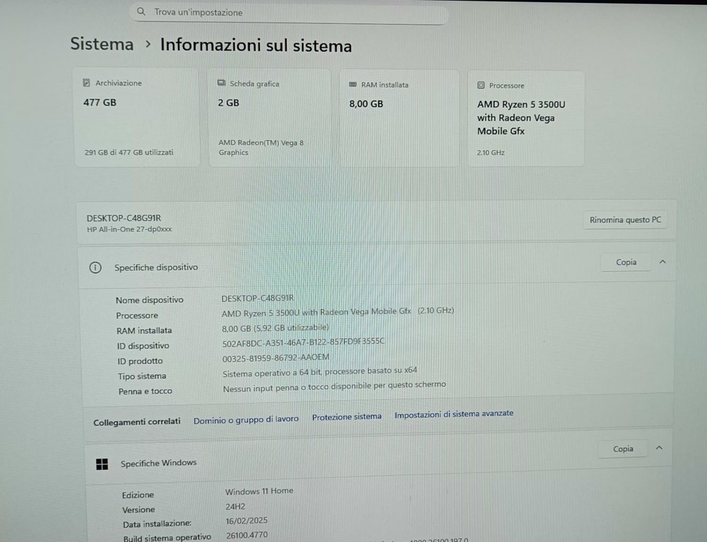 HP Fixed PC, Negotiable Price