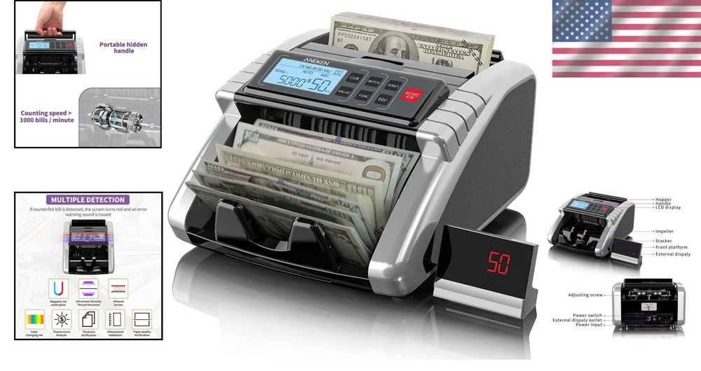 Precision Bill Counter with Add and Batch Modes