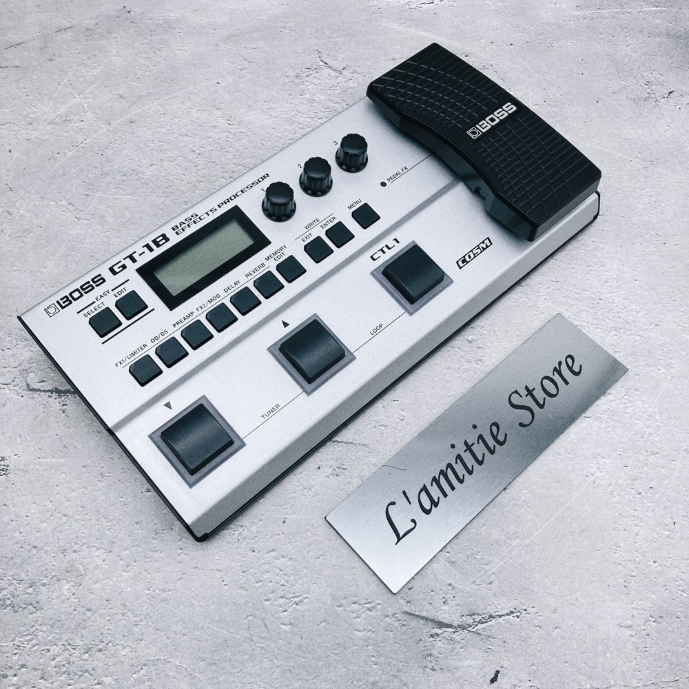 BOSS GT-1B Bass Multi Effects Processor Pedal EASY SELECT EDIT GT1B GT1 B Tested