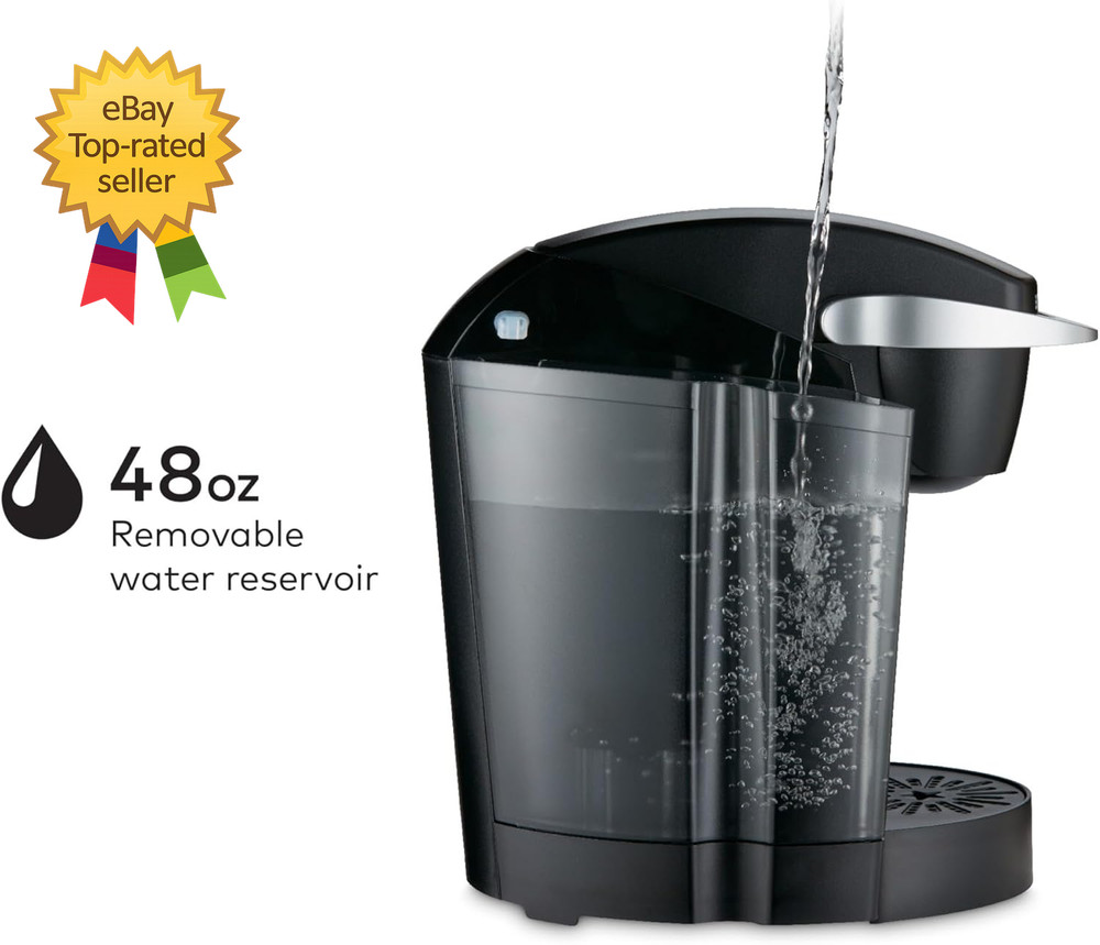 K Classic Single Serve K-Cup Pod Coffee Maker with 3 Brew Sizes, 48Oz Removable