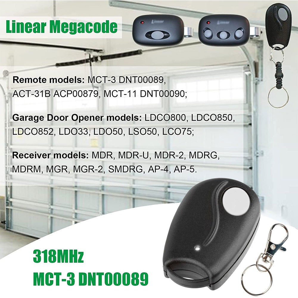 Linear ACT-31B Megacode Block Codes Access Remote Transmitter ACP00879