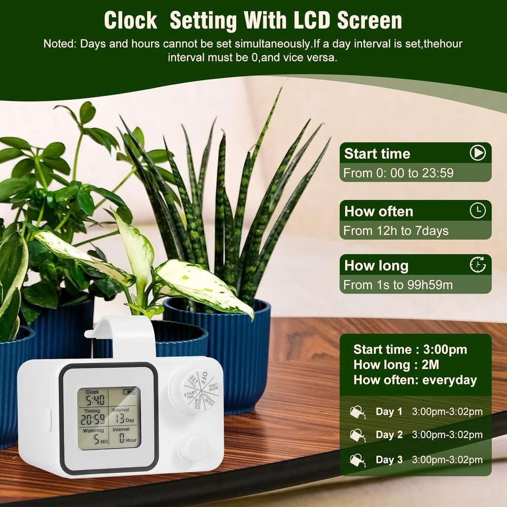 Automatic Watering System for 15 Potted Plants