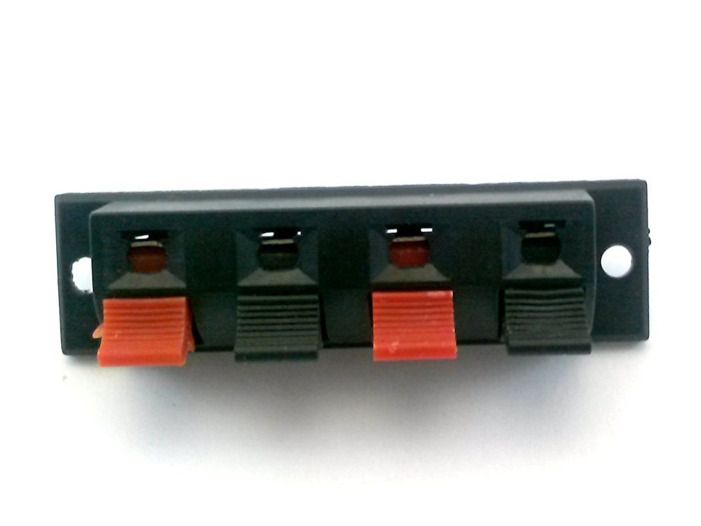 1 PIECE - SPEAKER TERMINAL 4 POSITION - BOX MOUNT WITH 2 MOUNTING HOLES # PTB4