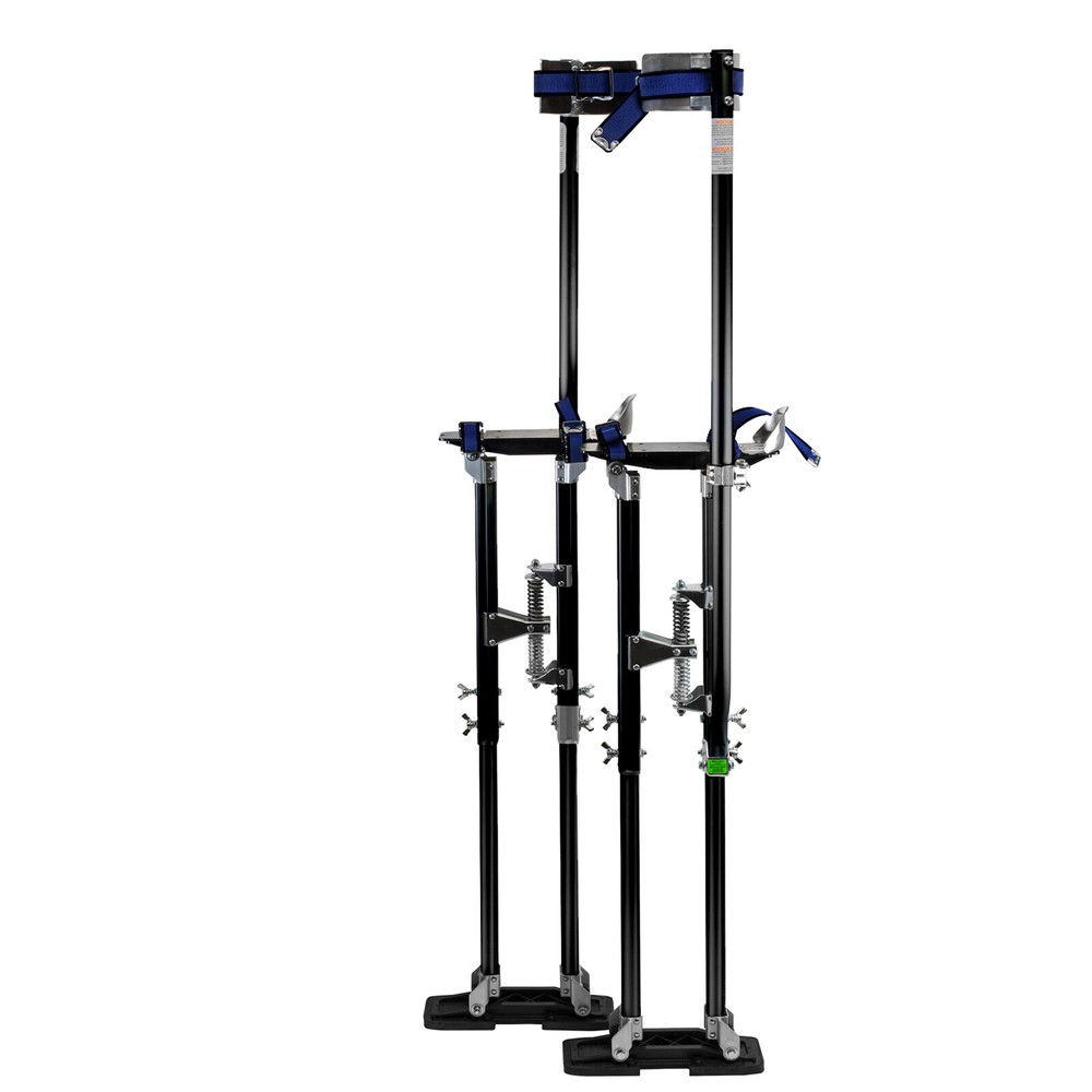 Drywall Stilts Painters Walking Tools - Adjustable 36" - 48" Black