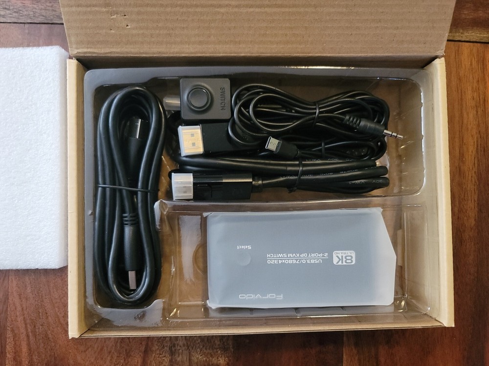 Forvido Usb 3.0 Display 2 Port Kvm Switch