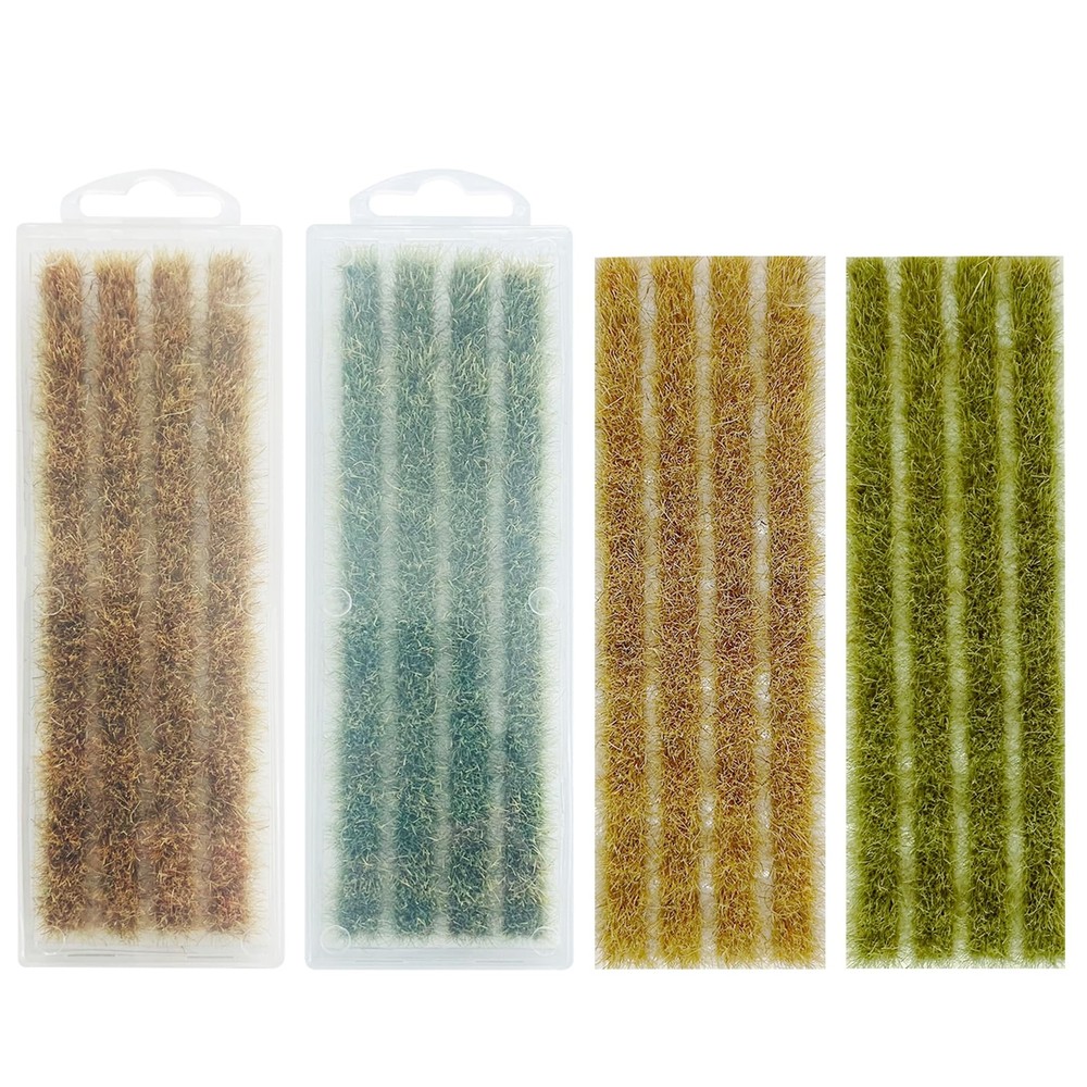 2 Boxes Static Rice Field Grass Model Rice Field Scene Railway Artificial Gra...