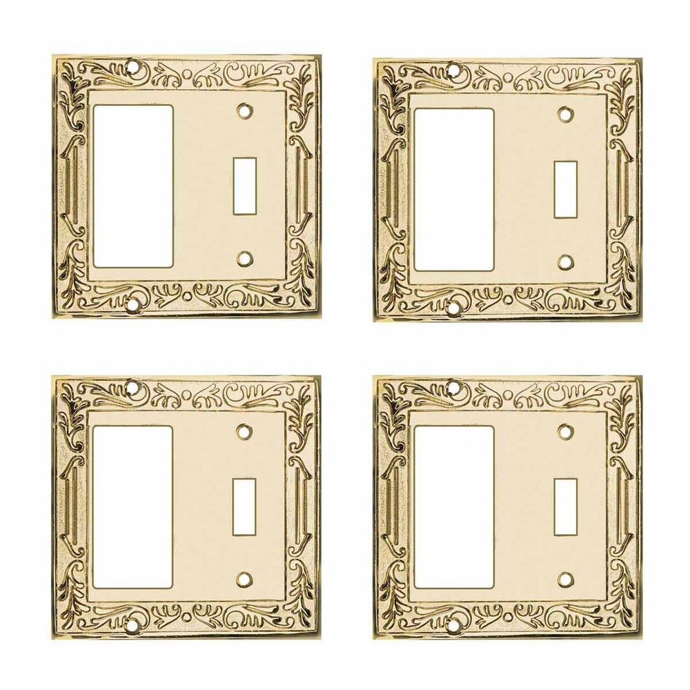 4 Victorian Switch Plate GFI Toggle PVD Solid Brass | Renovator's Supply